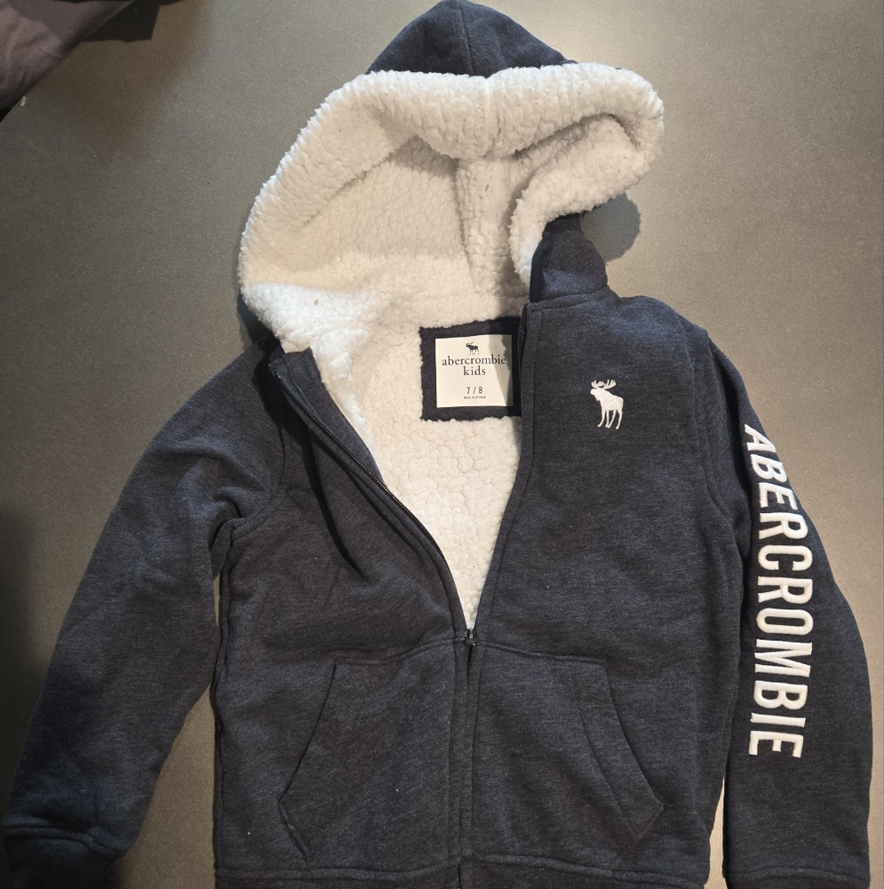 Abercrombie Gray Zip-Up Hoodie